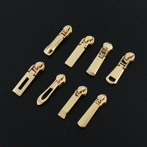 Nhà Máy Cung Cấp Kẽm Hợp Kim Dây Kéo Đầu <span class=keywords><strong>Zip</strong></span> Không Khóa Đầu Puller Hành Lý Dây Kéo Thanh Trượt Cho Nylon Dây Kéo - Product Image 6