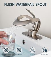 Robinet de lavabo moderne pour hôtel HD-102316, monotrou, à poser sur le comptoir, en laiton massif noir, avec poignée unique et douchette extractible flexible