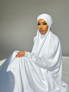 2023 Hoge Kwaliteit Mode Kalkoen Turkse Franse Jilbab Voor Meisjes Nida Een Stuk Volledige Lengte Gebed <span class=keywords><strong>Khimar</strong></span> Jilbab Ab - Product Image 6