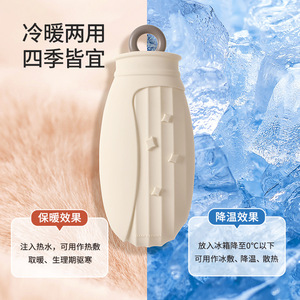 Silicone Hot Water Bottle With Knitted Cover Anti Explosion For Hands And Legs Warmth Therapy - Product Image 3