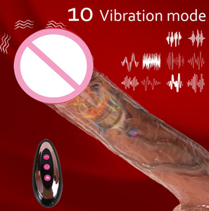 Consolador de 10 frecuencias, consolador de calefacción femenino, Control remoto inalámbrico, <span class=keywords><strong>6</strong></span> vibraciones telescópicas, consolador femenino, masturbación, juguete sexual divertido - Product Image 3