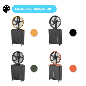 Doppelstrahlventilator, Solarventilator mit Solarpanel, Campingventilator, Nebelventilator, oszillierender Ventilator, Ventilator, wiederaufladbarer Wassernebelventilator - Product Image 6