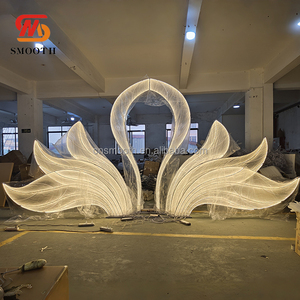 <span class=keywords><strong>Fondo</strong></span> de Escenario con <span class=keywords><strong>Forma</strong></span> de Cisne para Bodas, Personalizado, con Soporte, Arco de Luz Cálida para Decoración de Eventos y Fiestas - Product Image 1