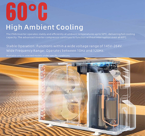Climatiseur mural split Mart, refroidissement et chauffage, à économie d'énergie, R410A, 9000btu, 12000btu, 24000btu, 36000btu, AC 9000, 12000, 18000 - Product Image 3