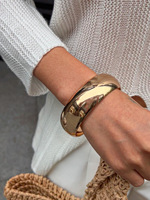 Nouveau Bracelet Rétro Transparent pour Femme avec Anneau et Halo Teinté en Acrylique – Bijoux de Mode