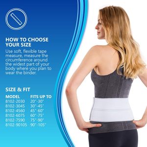 Cinturón de recuperación estomacal posparto <span class=keywords><strong>Medica</strong></span> Nylon Tummy Tuck Compresión Wrap Abdominal Binder para recuperación posquirúrgica - Product Image 5