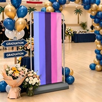 Décor de fond personnalisé motif arc-en-ciel gay avec impression omnisexe, idéal pour la mise en page de cérémonies, ornement photo de studio