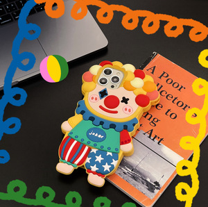 Dễ Thương Phim Hoạt Hình Mềm Vui <span class=keywords><strong>Joker</strong></span> Phim Hoạt Hình Chú Hề Điện Thoại Di Động Bìa Thích Hợp Cho Iphone 11 12 13 14 15 Pro Max Silicone Trường Hợp Điện Thoại - Product Image 3