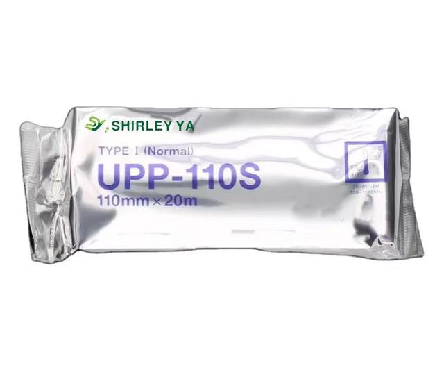 High Glossy UPP 110HG Thermal Paper Roll, 110mm X 18m Ultrasound Scan Paper for Sony Printer, Medical Printing Supplies