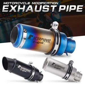 Silenciador de <span class=keywords><strong>Escape</strong></span> Universal <span class=keywords><strong>para</strong></span> Motocicleta, 51 mm, <span class=keywords><strong>Escape</strong></span> <span class=keywords><strong>para</strong></span> <span class=keywords><strong>Er6n</strong></span> Sv650 Crf 230 Z800 R1 Cb650f Cb1000r Cbr250r - Product Image 1