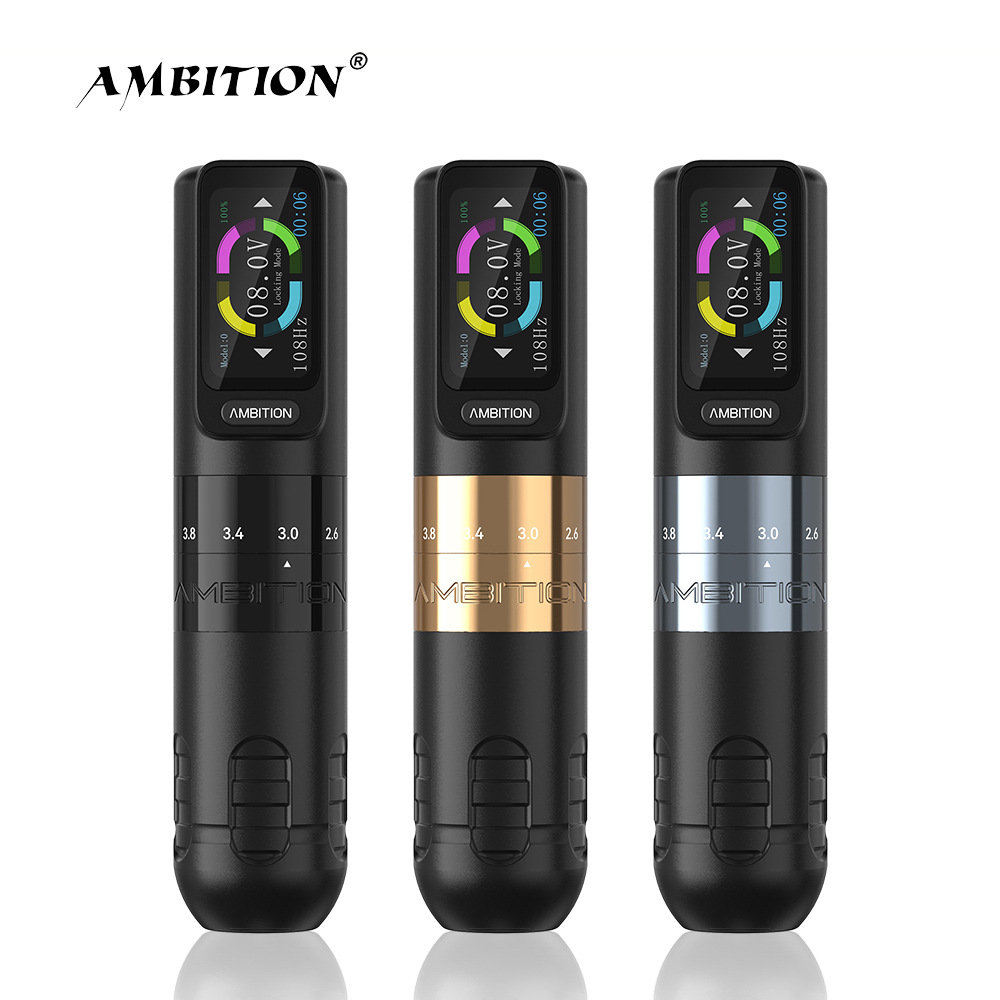 Ambition ワイヤレスタトゥーマシン Ambition Vibe Max 2.5-3.5-4.0-4.5mm Stroke Wireless Tattoo