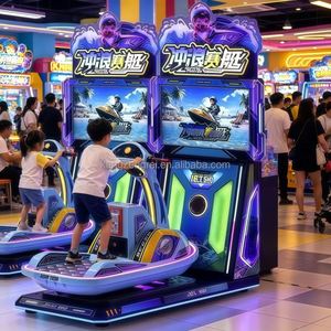 Nouvelle machine de jeu de bateau de surf à monnayeur, équipement de jeu électronique pour enfants du parc d'attractions Electric Knight - Product Image 4