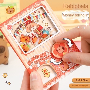 Tùy chỉnh A6 bìa cứng máy tính xách tay với nhiệt ràng buộc trứng-hình thiết kế và âm nhạc chủ đề cá nhân Kids 'trường Quà Tặng Nhật Ký - Product Image 5