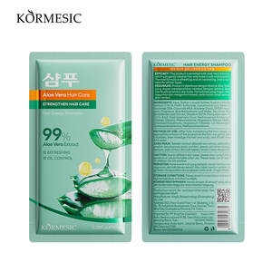 Bpom Aprobado KORMESIC 8ml Sampo Venta al por mayor Mini Hotel Control de aceite refrescante Aloe Vera Fortalecer la energía del cabello Champú Bolsita - Product Image 6