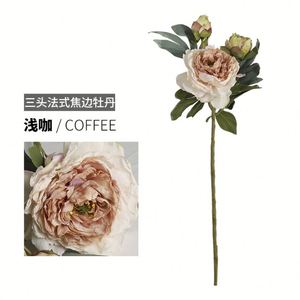 Grossistes chinois de fleurs de mariage pour la maison, décoration, rose en soie au toucher réel, fleur artificielle pour la fête des mères, Noël, haute qualité - Product Image 4