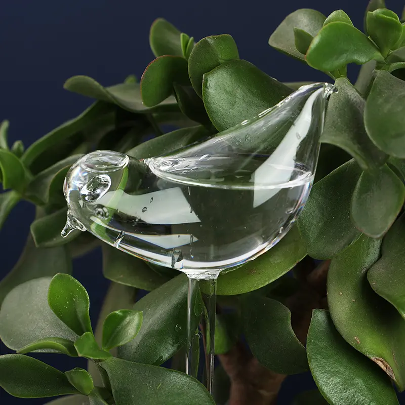 Offre Spéciale auto arrosage Globe plante ampoules à eau forme d'oiseau dispositif d'arrosage en verre transparent