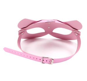 Máscara de Bondage de Piel de Zorro de Alta Calidad para Adultos, <span class=keywords><strong>Antifaz</strong></span> BDSM, Juego Sensorial, Animal de Peluche, Juguetes Sexuales para Parejas - Product Image 3