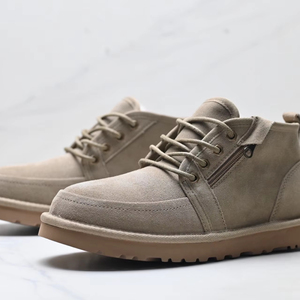 Nouvelles bottes de travail montantes en laine pour hommes, modèle 2026, best-seller, design original de marque, bottes de neige en cuir véritable, chaussures en coton - Product Image 1