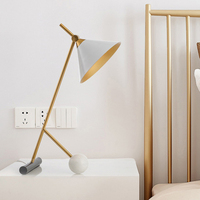 Lampes de chevet LED modernes en marbre pour hôtel, chambre et salon, vente en gros directe d'usine chinoise