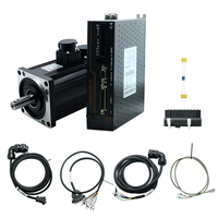 Kit Moteur Servo AC Monophasé 1.8KW 110ST Brésil 220V 3000RPM 7.2Nm IP65 avec Variateur T3DF et Câble 5M pour CNC, Routeur, Machine à Coudre