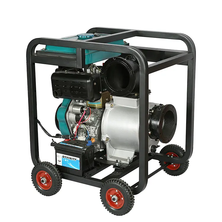 Retroceso/Arranque eléctrico Motor diésel refrigerado por aire Bomba de agua diésel de 3 pulgadas 570X465X560MM