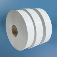 Ruban de satin mat épais en polyester en gros d'usine pour étiquette de vêtement