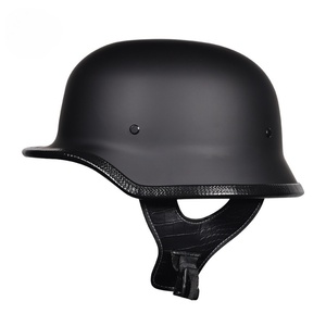 Casque allemand de <span class=keywords><strong>moto</strong></span> Hommes et femmes Casque de <span class=keywords><strong>gourde</strong></span> Cruise Motorcycle Protective Riding Breathable Light Half Helmet - Product Image 4