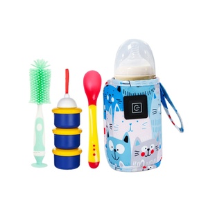 Set de Regalo 2024 Productos para Bebés Dispensador de Fórmula para Bebés + Cuchara con Sensor de Temperatura + Cepillo Limpiador de Biberones + Calentador de Leche Materna - Product Image 4