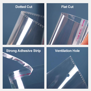 Bán buôn <span class=keywords><strong>Bopp</strong></span> PE thu nhỏ Túi cuộn dùng một lần tự dính con dấu cho may mặc bao bì bán lẻ T-Shirt hình ống đồng in ấn - Product Image 5