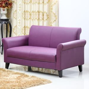 (SP-KS333U) роскошный отель кафе ресторан офисная кожаная обложка фиолетового цвета секционный диван-кровать - Product Image 1