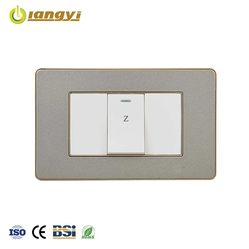 High Quality Touch Smart Electrical Eu Uk Standard Push Button 1 Gang 1 Way Wall Light Switch