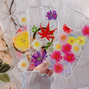 Hotest lujo de alta calidad transparente flor funda de teléfono para <span class=keywords><strong>iPhone</strong></span> 16 15 Pro Max 13 14 <span class=keywords><strong>Plus</strong></span> PC Material Logo fundas de teléfono móvil - Product Image 1