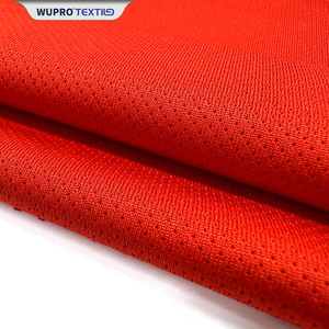 Màu đỏ nhanh chóng khô <span class=keywords><strong>Interlock</strong></span> 100% <span class=keywords><strong>polyester</strong></span> minimatt vải 150Gsm sợi nhỏ dây giày vải lưới vải - Product Image 3