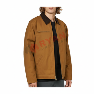 Veste universitaire pour homme de haute qualité avec logo personnalisé, fermeture éclair, coupe-vent, design tendance, automne et hiver - Product Image 1