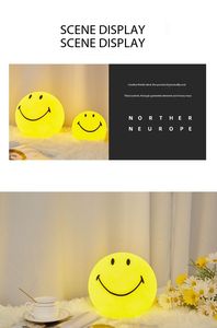 Creative <span class=keywords><strong>smiley</strong></span> visage lampe chambre chevet veilleuse <span class=keywords><strong>dessin</strong></span> animé mignon décor jaune lampadaire cfo salon ou chambre de chevet - Product Image 5