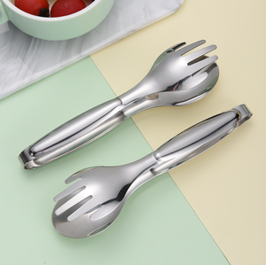 DFT21-2 Cuchara y Tenedor 2 en 1 de Alta Calidad, 1.2mm de Grosor, Pinzas para Comida, Espaguetis, Huevos y Ensaladas - Product Image 4