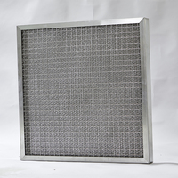 Filtre à air en maille métallique d'aluminium G3 G4, pré-filtre, ondulé, extensible, lavable, réutilisable, système de ventilation HVAC