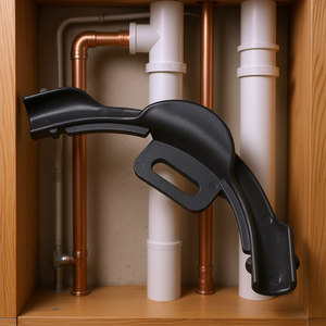 Raccord coudé à 90 degrés pour tuyau PEX 1/2 pouce, en plastique composite noir, pour installation de plomberie - Product Image 2