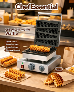 New Stainless Steel Christmas Tree Shaped Non-Stick for Coating Waffle Maker 110V/220V 50-300/122-572 Adjustable Snack - Product Image 3