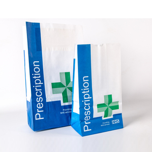 logotipo <span class=keywords><strong>de</strong></span> venta al por menor <span class=keywords><strong>de</strong></span> la farmacia <span class=keywords><strong>de</strong></span> bolsas <span class=keywords><strong>de</strong></span> papel kraft para la medicina autobús barco aire - Product Image 5