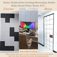 Panel Dinding Kedap Suara TOUO 12 Buah Panel Penyerap Insulasi Akustik untuk Kamar Tidur Studio Akustik Latar Belakang TV Kantor Rumah
