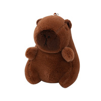 Porte-clés en peluche Capybara mignon, breloque pour sac à dos, accessoires – Vente en gros disponible