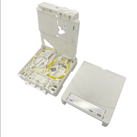 Boîtier mural fibre optique 2 cœurs avec pigtail SC/APC et adaptateur pour réseaux FTTX et télécoms