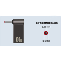 DC 3,5*1,35mm Stecker auf Typ C Buchse DC Power Charger Adapter Konverter Anschluss für Laptop/Tablet