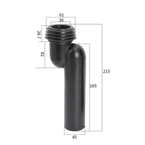 Factory Price Modern Bathroom Toilet Pipe Concealed Mechanism PP+<b>Rubber</b> Gasket Easy Installation Fits 4 Inch Outlet Hidden Water - Product Image 4
