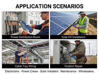 Herramienta Hidráulica Portátil con Juego de 11 Matrices y Conectores de Cable Tipo C para Reparación Automotriz con Alivio Automático de Presión