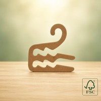 Colgador de Calcetines de Papel Kraft Ecológico con Certificación FSC, Gancho de Exhibición de Cartón Sostenible para Calcetería, Accesorio de Exhibición Multi-Ranura para Minoristas, OEM