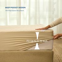 Protecteur de matelas matelassé imperméable OEKO-TEX, lot de 2, hypoallergénique, anti-poussière, personnalisable OEM/ODM