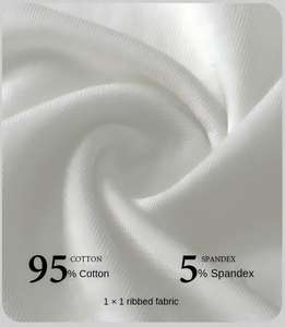 Boxer Lunghi da <span class=keywords><strong>Uomo</strong></span> in Maglia <span class=keywords><strong>di</strong></span> Cotone a Coste 1x1, Traspiranti, Vestibilità a 360°, Anti-Arrotolamento, Ecologici e Antibatterici - Product Image 2