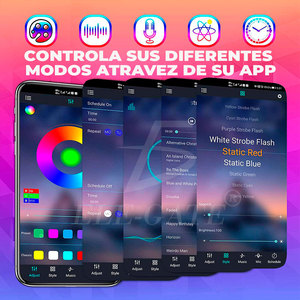 Luces de fuegos artificiales inteligentes para interiores con control remoto y por aplicación para decoración de habitaciones - Product Image 4